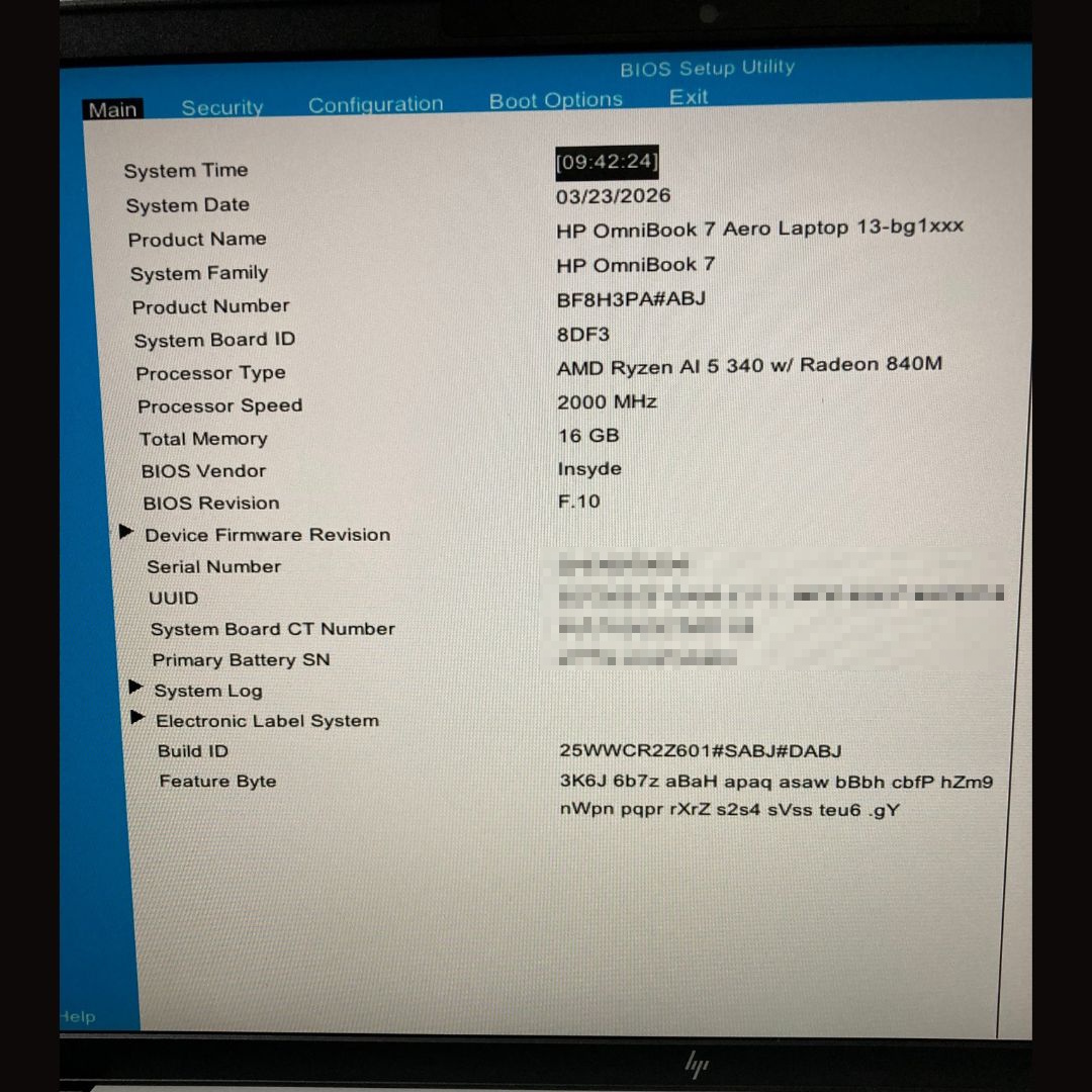 BIOS Setup Utility
